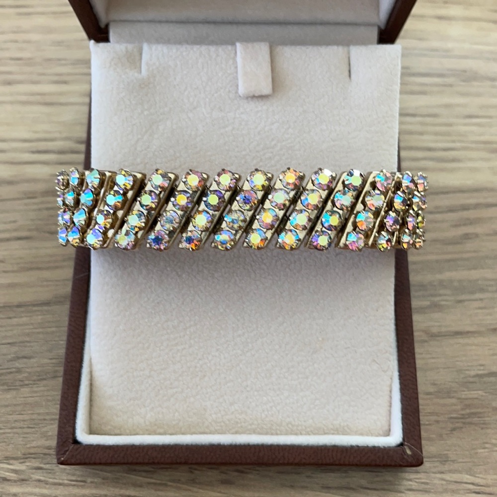 Vintage Multicolor Rhinestone Bracelet